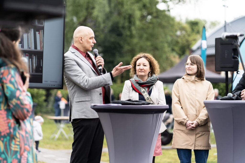 Holger Ehrich spricht beim drtigen Kulturpanel.